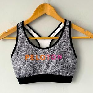 Adidas x Peloton Performance Black White Sports Bra